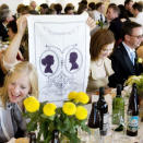 <p>Yes, you can give your guests the royal treatment and personalise a tea towel that they can treasure forever. <i><a href="http://showpony.myshopify.com/products/commemorative-tea-towel" rel="nofollow noopener" target="_blank" data-ylk="slk:[Photo: Showpony];elm:context_link;itc:0;sec:content-canvas" class="link ">[Photo: Showpony]</a></i></p>