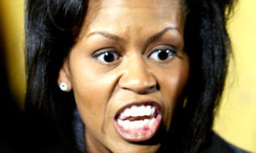 'Happy Days' star Scott Baio posted this pic of First Lady Michelle Obama. While it's not the most flattering pic, it wouldn't have caused as much controversy if he didn't caption the image with "WOW He wakes up to this every morning!". OUCH! WATCH: Exclusive 'Puss in Boots' Clip