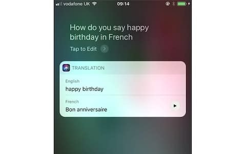 Apple Siri iOS 11 - Credit: Apple