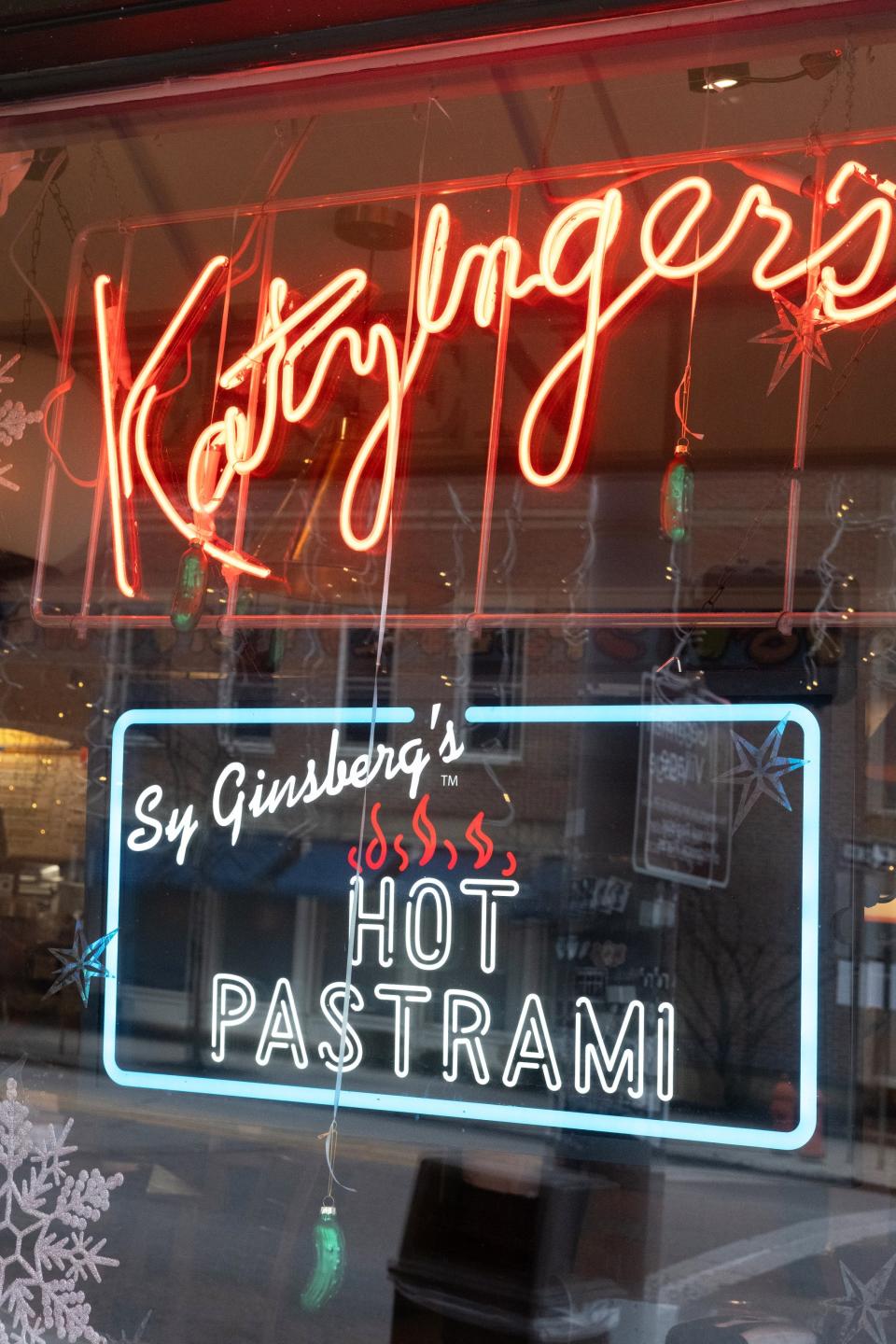 Classic neon lights at Katzinger’s Delicatessen in German Village.