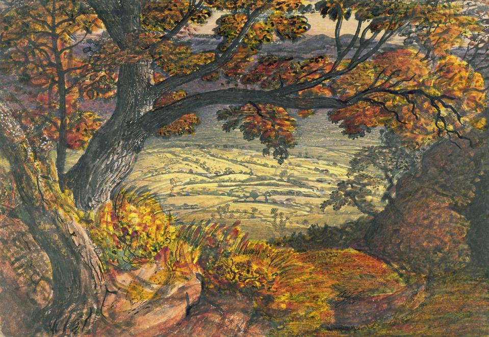 The Weald of Kent by the English artist Samuel Palmer, 1834 - Bridgeman