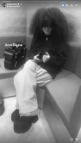 <p>Jamie Foxx/Instagram</p> Jamie Foxx posts photos of his daughter, Anelise, on his Instagram Story Friday