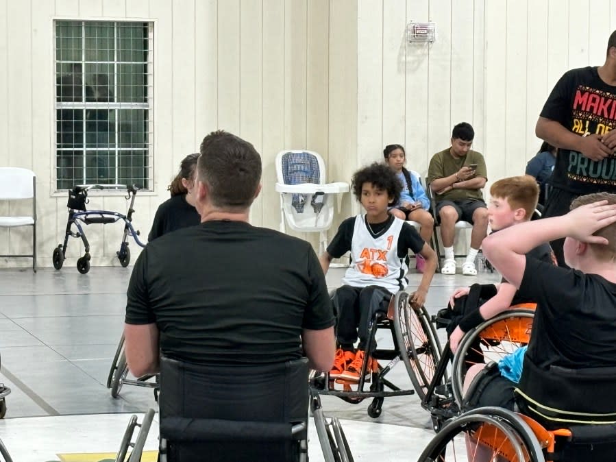 Jah Tavarez plays basketball for ATX Abilities. The team is fundraising $60,000 to travel to Richmond, Virginia for the National Wheelchair Basketball Championships. (KXAN Photo)