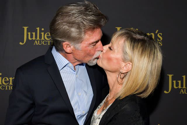 Rodin Eckenroth/Getty John Easterling and Olivia Newton-John in October 2019