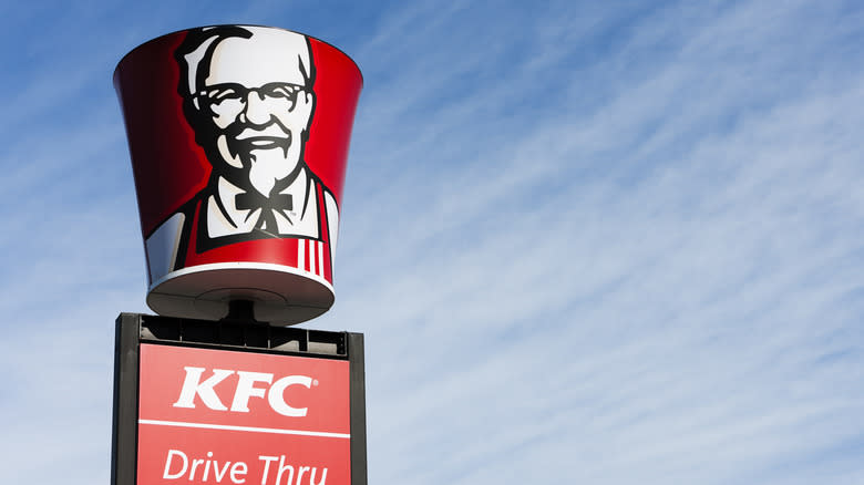 KFC bucket sign 