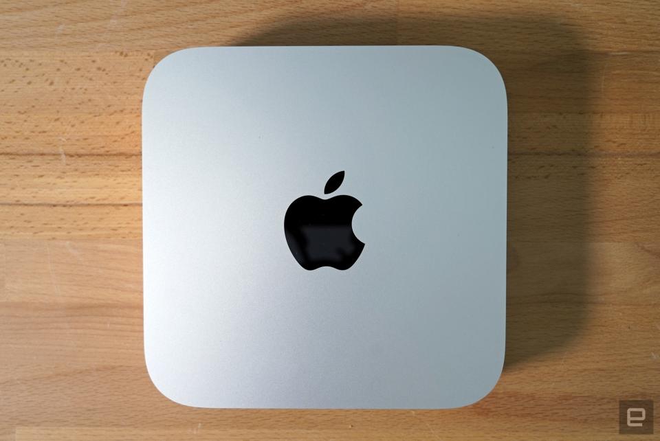 <p>Apple Mac Mini with M2 Pro overhead angle</p>
