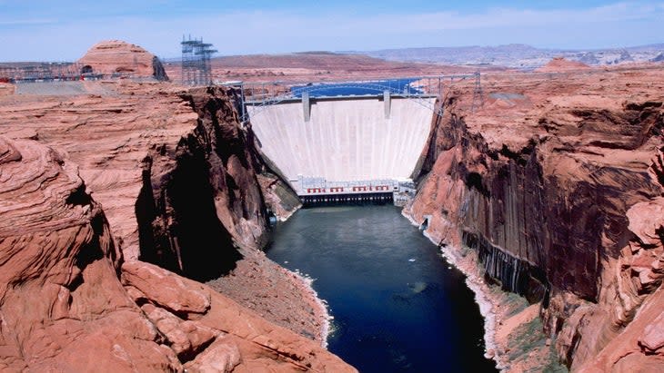 <span class="article__caption">Water levels in the Grand Canyon are regulated by Glen Canyon Dam. </span>