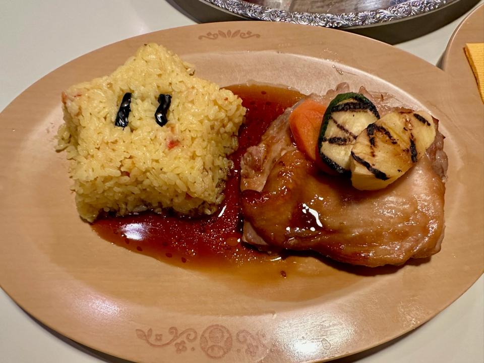 fun star rice dish at nintendo land cafe in universal japan