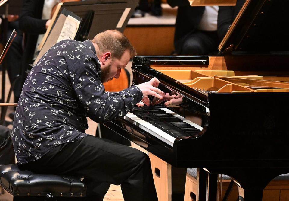 Czech pianist Lukáš Vondráček was animated throughout (Mark Allan)