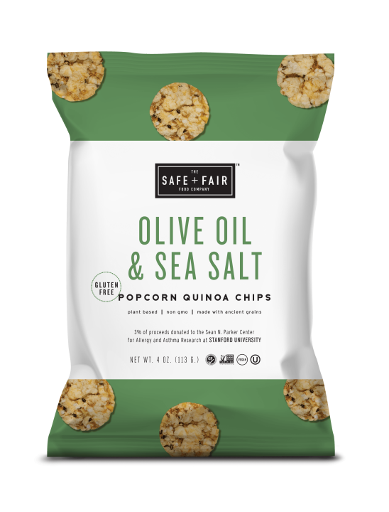 Safe and Fair Popcorn Quinoa Chips