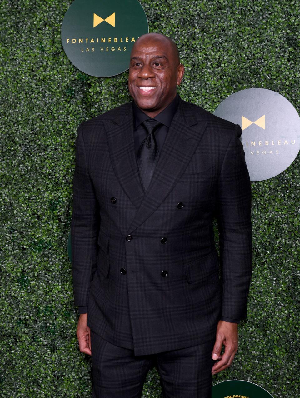 LAS VEGAS, NEVADA - FEBRUARY 10: Magic Johnson attends Fontainebleau Las Vegas Bleau Blitz Weekend With Magic Johnson's Mount Rushmore Super Bash At Poodle Room at Fontainebleau Las Vegas on February 10, 2024 in Las Vegas, Nevada. (Photo by Denise Truscello/Getty Images for Fontainebleau Las Vegas)