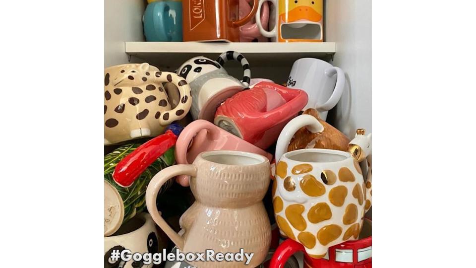 Pete and Sophie's wacky mug collection