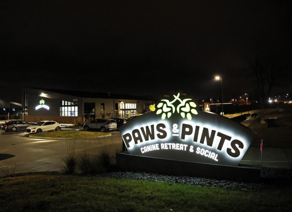 Paws & Pints is located at 6218 Willowmere Drive in Des Moines on Saturday, Dec. 16, 2023.