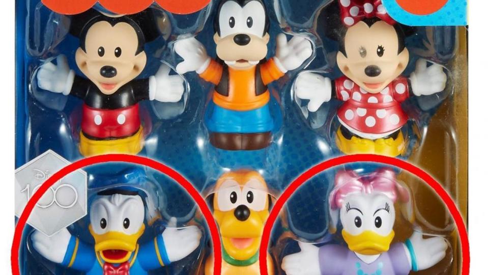 The Mickey Mouse, Minnie Mouse, Goofy, and Pluto figures that come with the set are not being recalled. Picture: Supplied