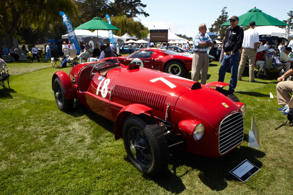 The oldest surviving Ferrari in the world, the 1947 Ferrari 159S, just restored.