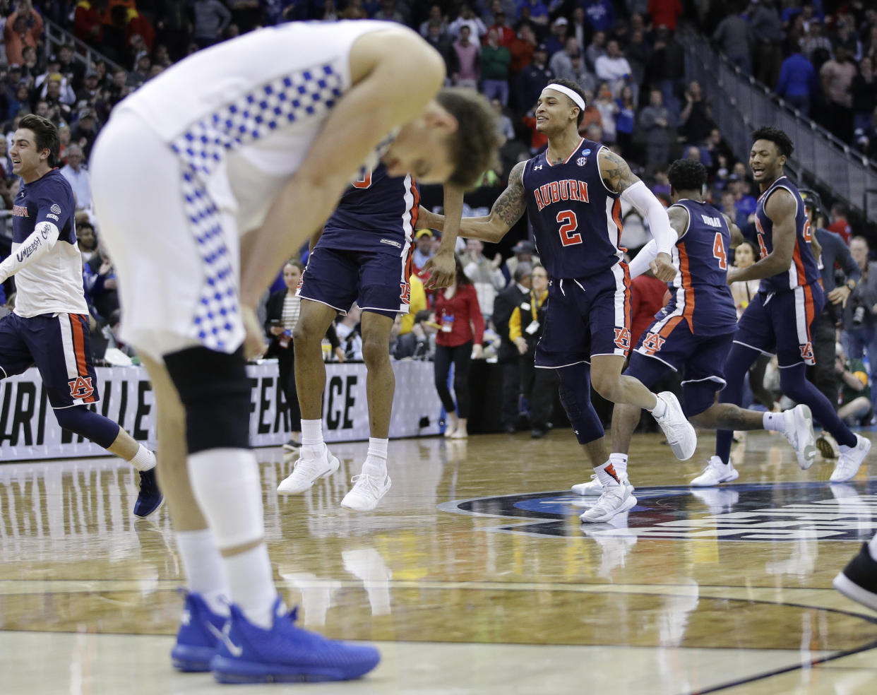 Kentucky's season came to a painful end short of the Final Four. (AP)