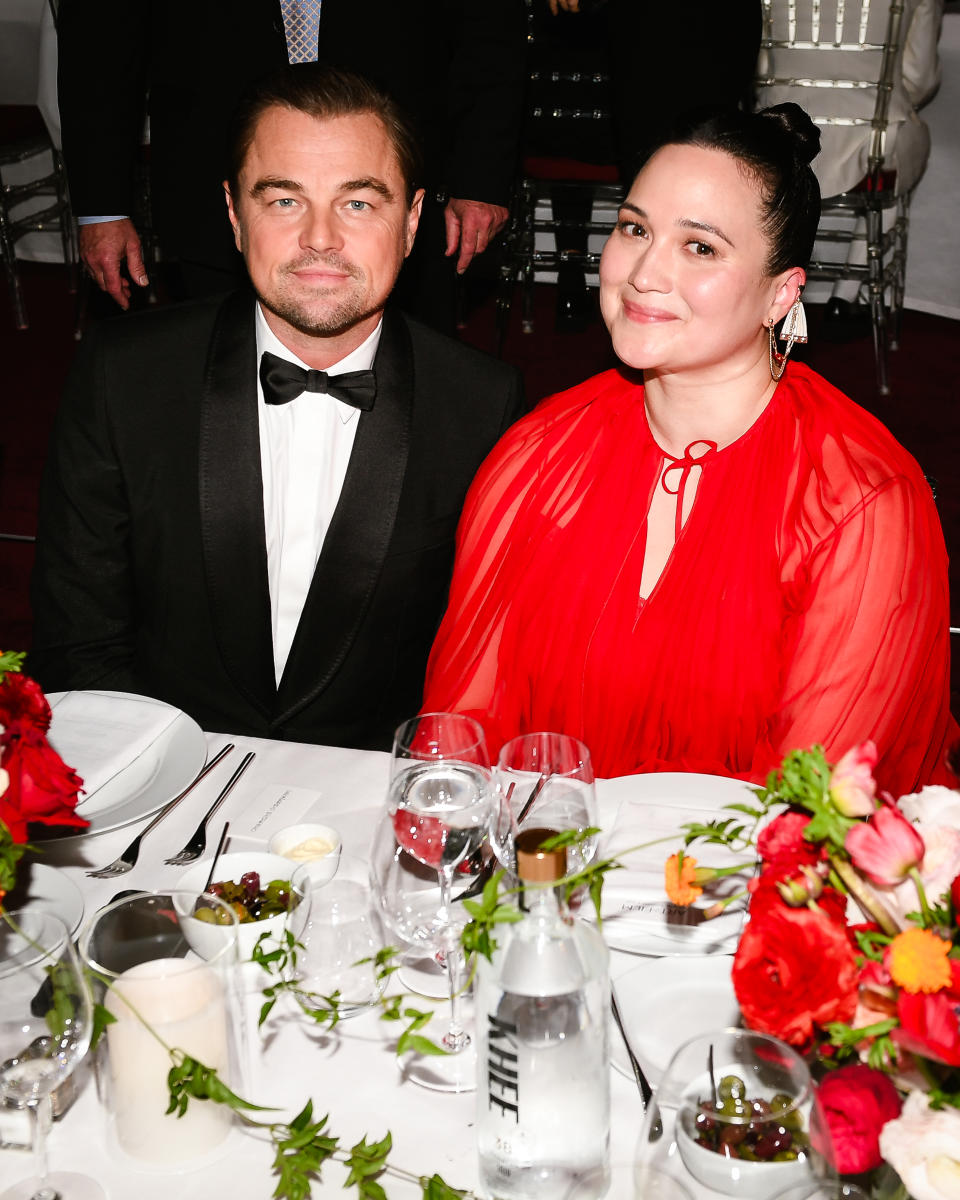 Leonardo DiCaprio and Lily Gladstone