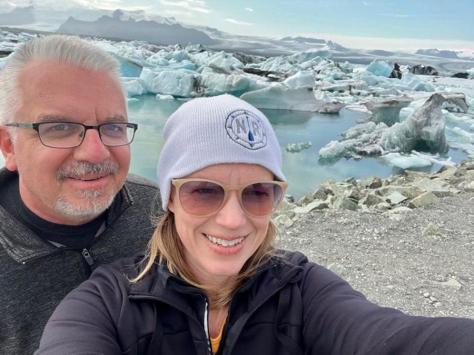 Chris and Amanda Iott in Iceland during a vacation.