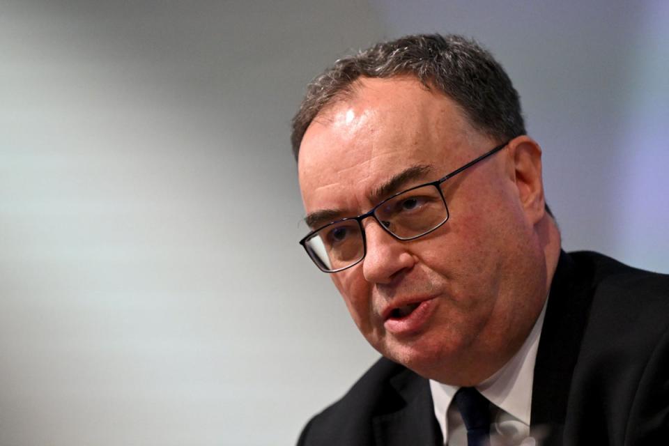 Bank of England governor Andrew Bailey (PA) (PA Wire)