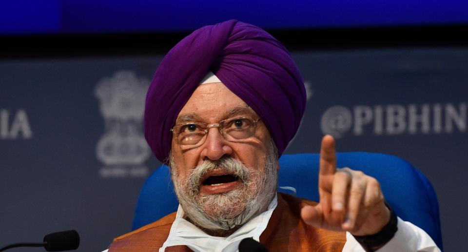 Union Housing and Urban Affairs Minister Hardeep Singh Puri. Photo: Getty Images