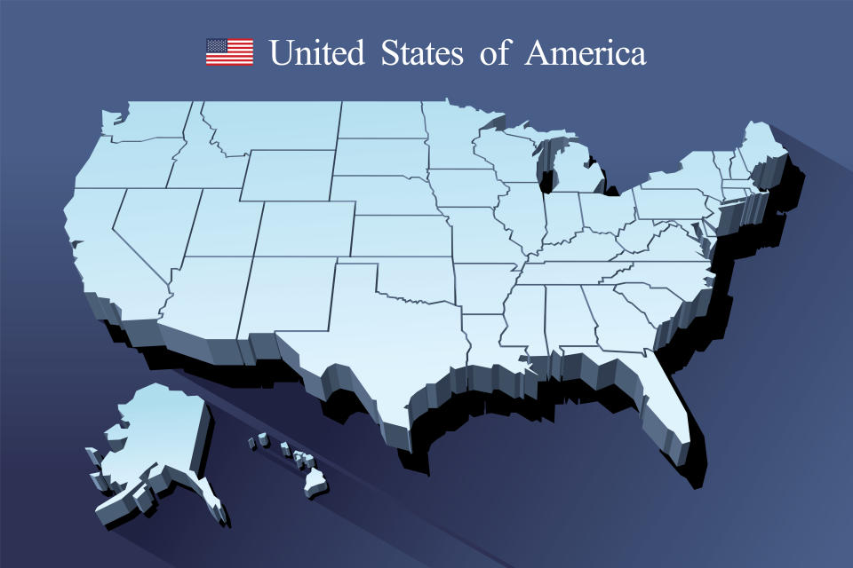 USA map vector