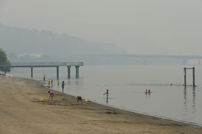 FILE PHOTO: Wildfires in British Columbia.