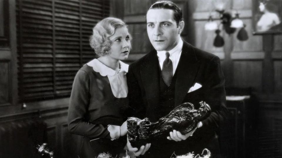 Bebe Daniels and Ricardo Cortez in "The Maltese Falcon" (1931)