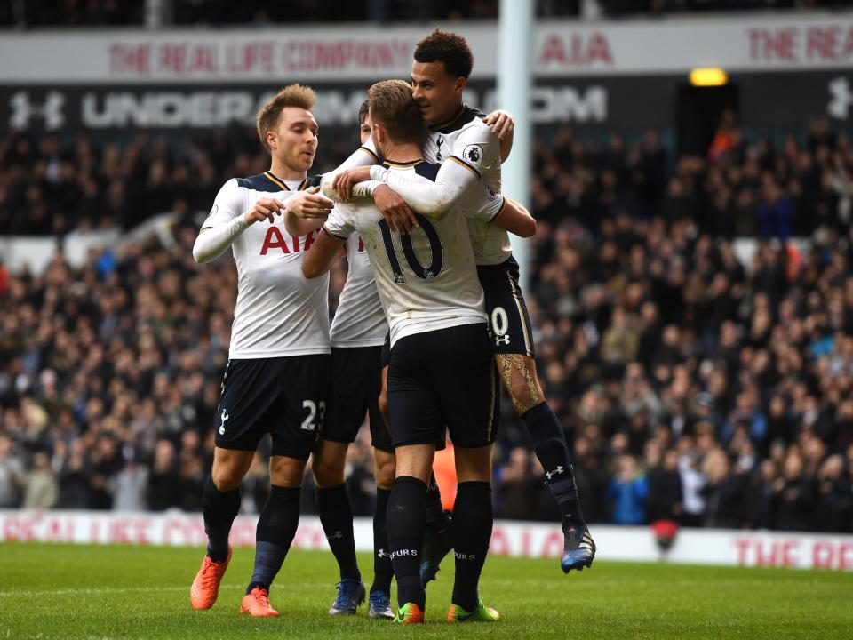 Kane made light work of Stoke's defence with a superb hat-trick: Getty