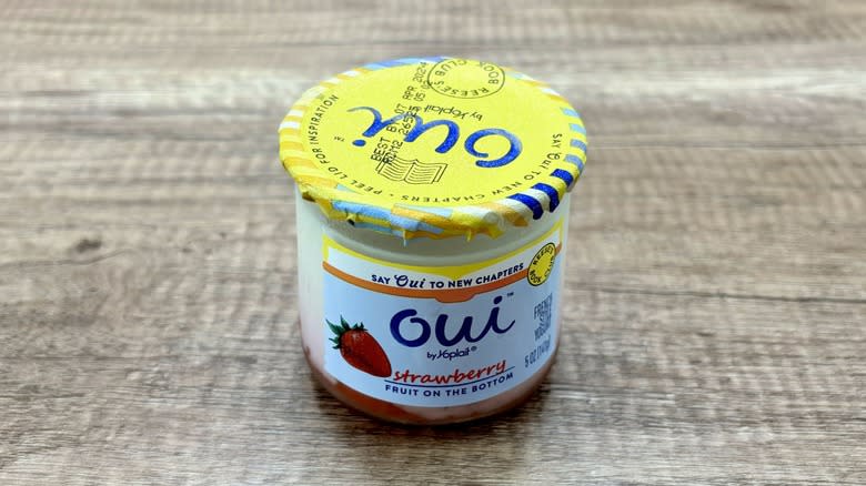 strawberry Oui yogurt
