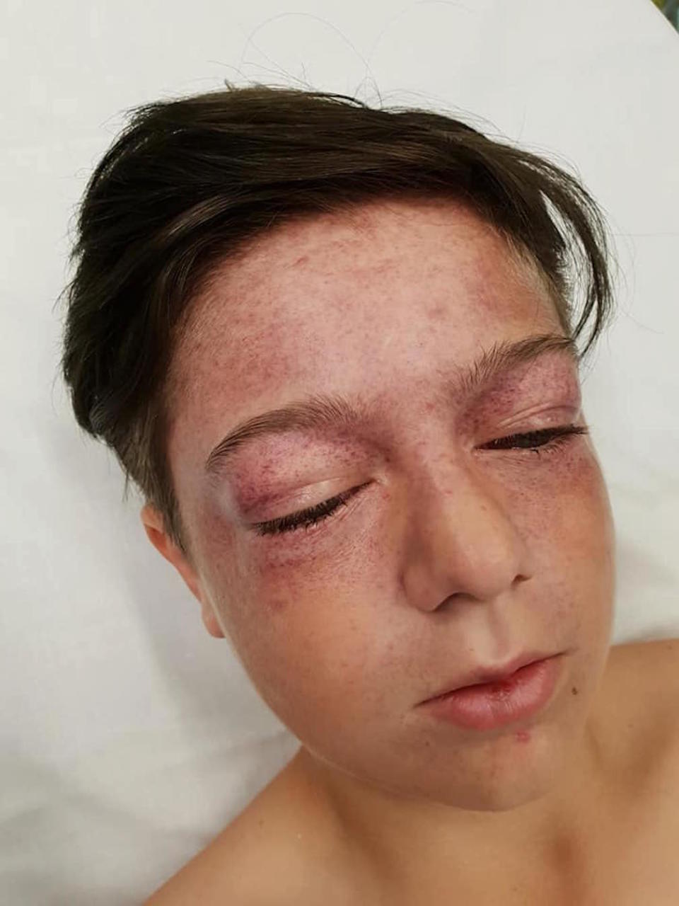 The 11-year-old’s mother warned others not to copy the stunt (Picture: Dawn Hollingworth/Facebook)