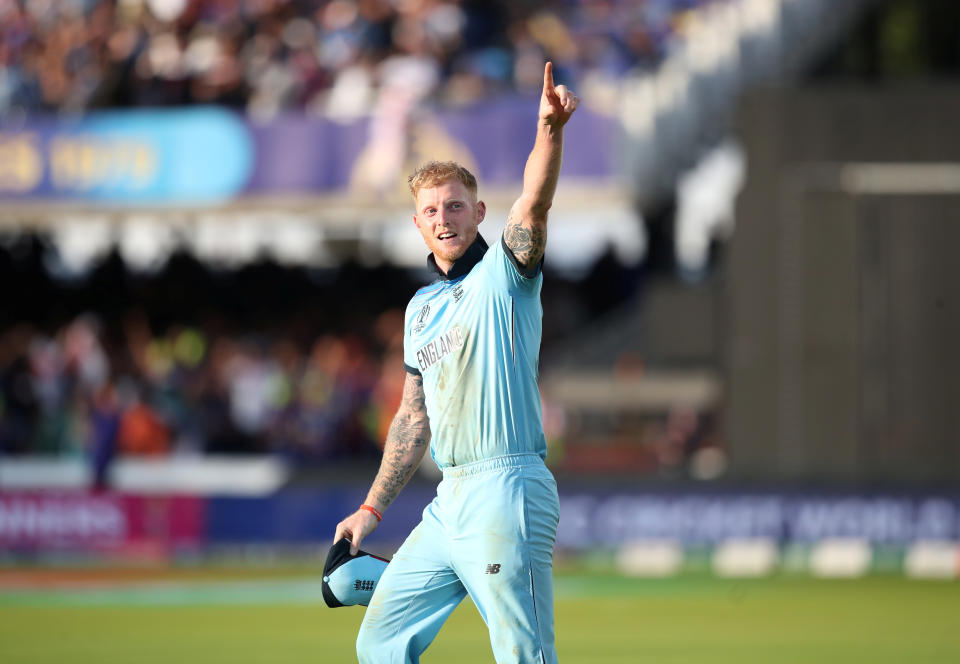 Cricket - ICC Cricket World Cup Final - New Zealand v England - Lord's, London, Britain - July 14, 2019   England's Ben Stokes celebrates winning the World Cup   Action Images via Reuters/Peter Cziborra