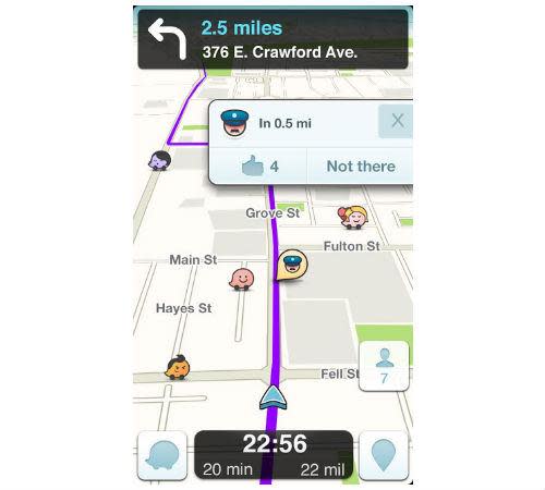 Waze screenshot