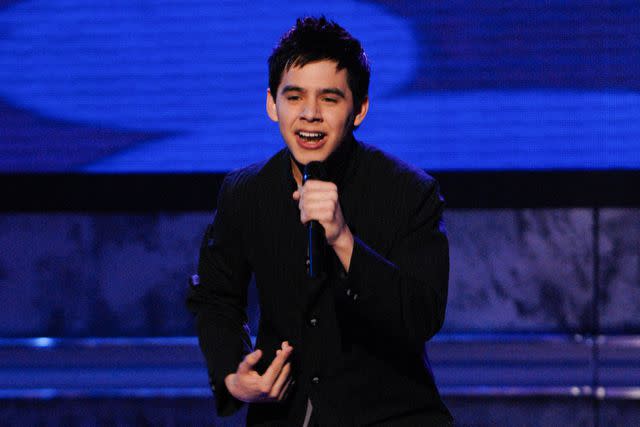 <p>R Mickshaw/American Idol 2008/Getty </p> David Archuleta on 'American Idol' in 2008