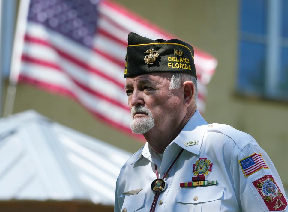 The Memorial Day ceremony at Bill Dreggors Park in DeLand was one of many held in Volusia and Flagler counties on Monday.