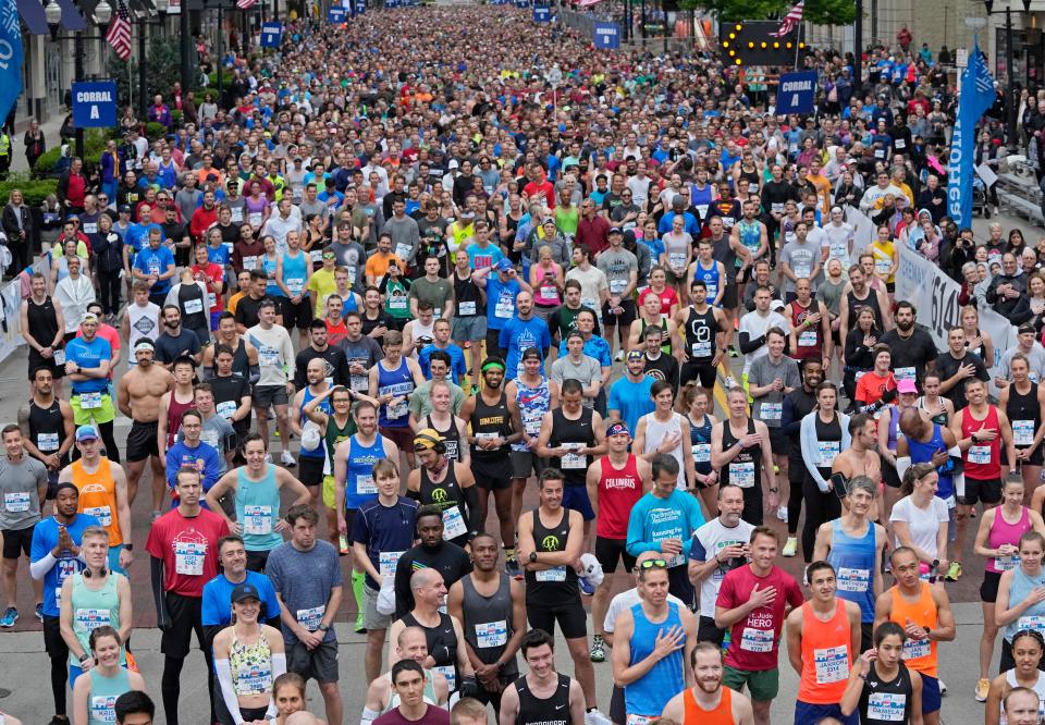 Thousands of competitors are going to take their marks, get set and go in the annual OhioHealth Capital City Half Marathon on Saturday, including "Denim Dude," also known as Jamie Schisler, who plans to complete the race in jeans designed by UpWest, the Columbus clothing retailer where he's the creator and president.