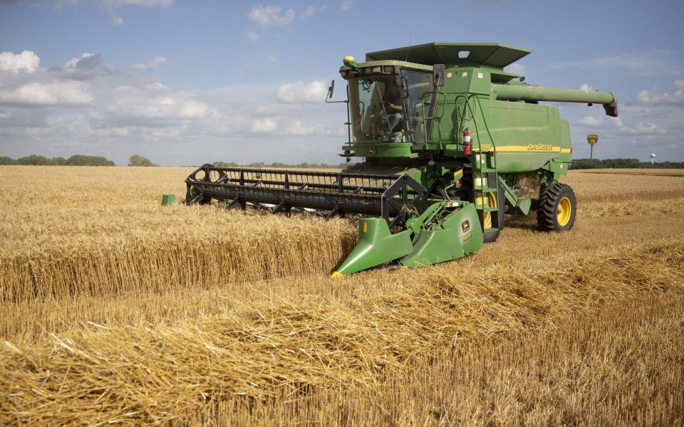 john deere combine harvester