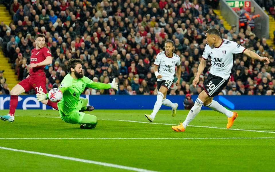 Carlos Vinicius is saved by Alisson - AP/Jon Super