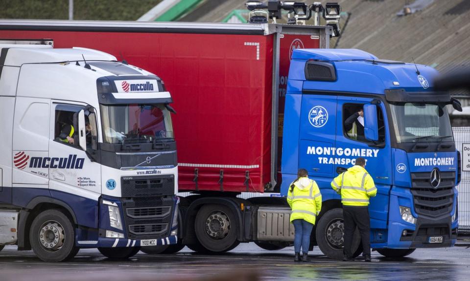 The protocol has created a need for checks on goods arriving into Northern Ireland from the rest of the UK (Liam McBurney/PA) (PA Archive)