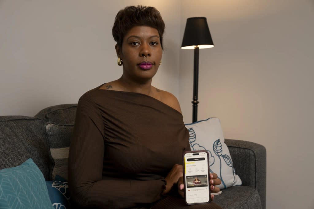 Anna Branch poses for a portrait Friday, March 29, 2024, in Chattanooga, Tenn. (AP Photo/George Walker IV)