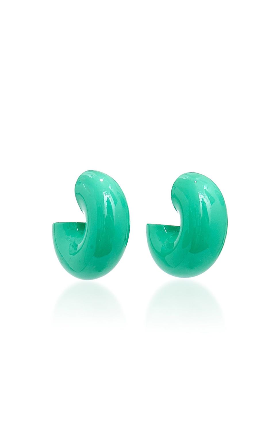 18) Beam Lacquered Wood Earrings