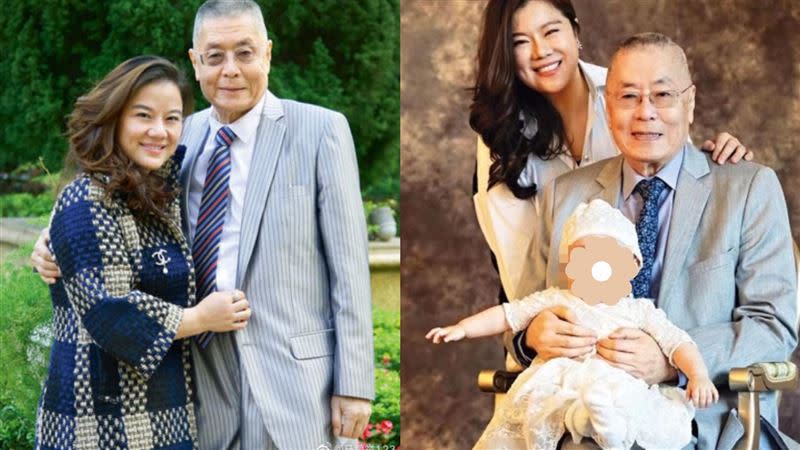 劉詩昆76歲時與愛徒孫穎結婚，轟動音樂界，接著2020年孫穎44歲時，於美國生下女兒劉蓓蓓。（圖／翻攝自微博）