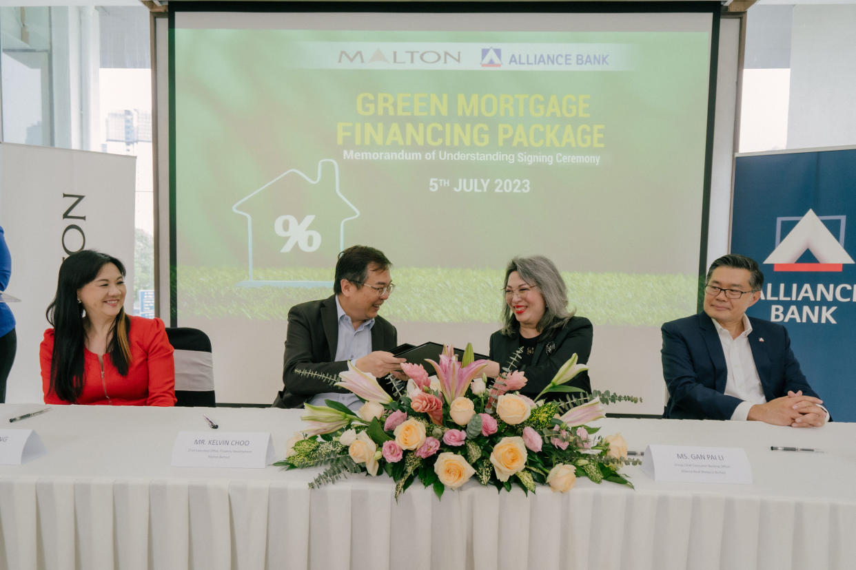 Malton, Alliance Bank MOU to Promote Green-Certified Homeownership