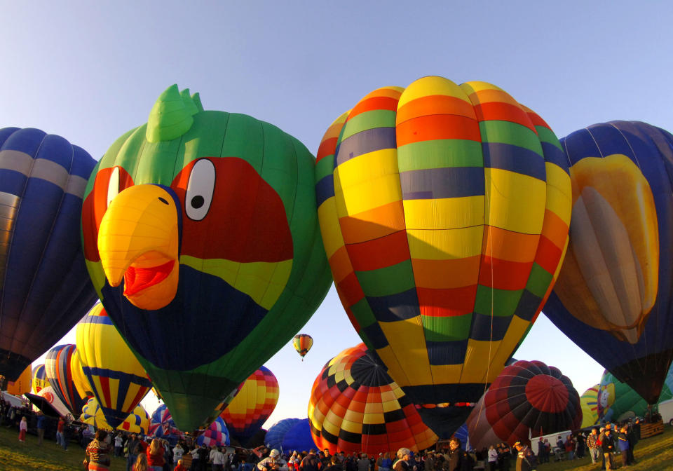 Albuquerque International Balloon Fiesta - Morning Ascent  - October 8, 2005