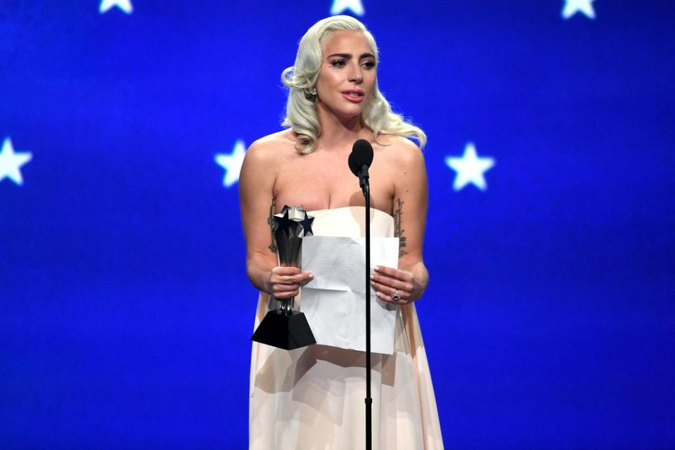 Critics' Choice 2019: Lady Gaga and Glenn Close, Amy Adams and Patricia Arquette Tie