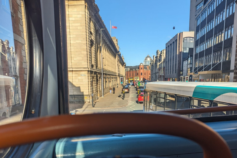 Traffic was stationary in Hull city centre -Credit:Hull Live