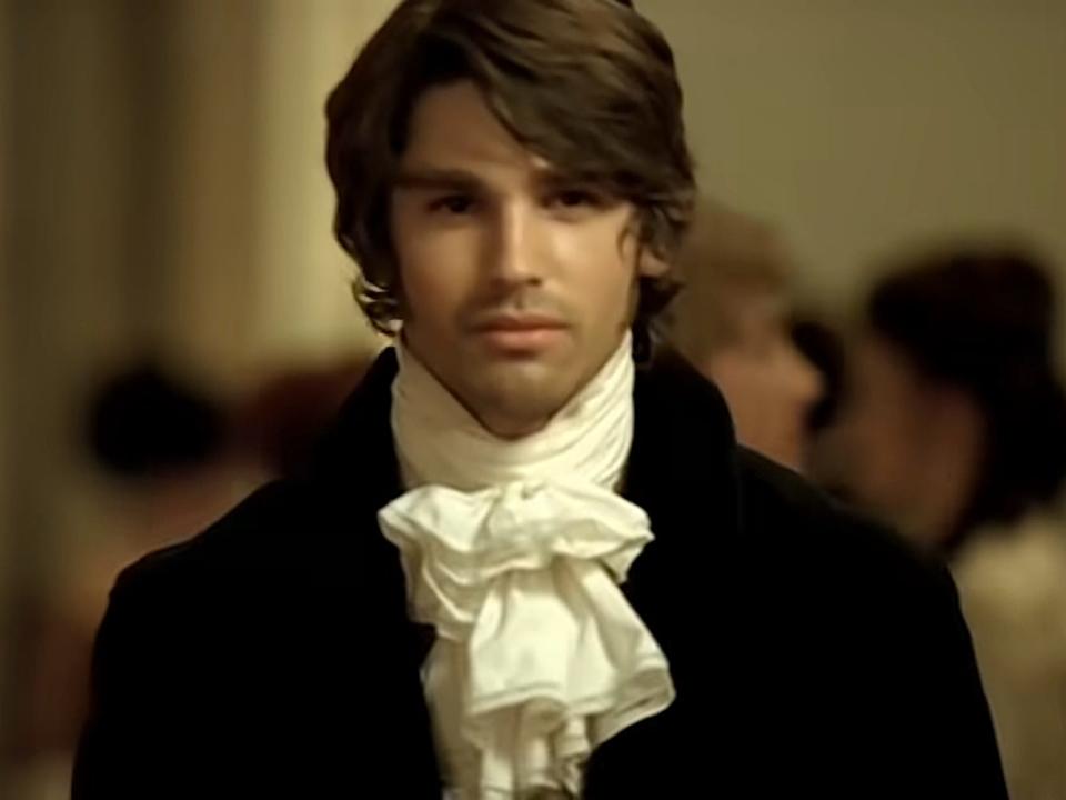 Justin Gaston in Taylor Swift's music video for "Love Story."