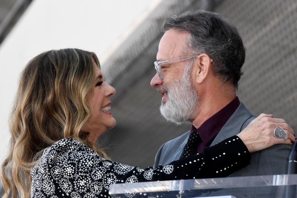 Rita Wilson and Tom Hanks in March 2019