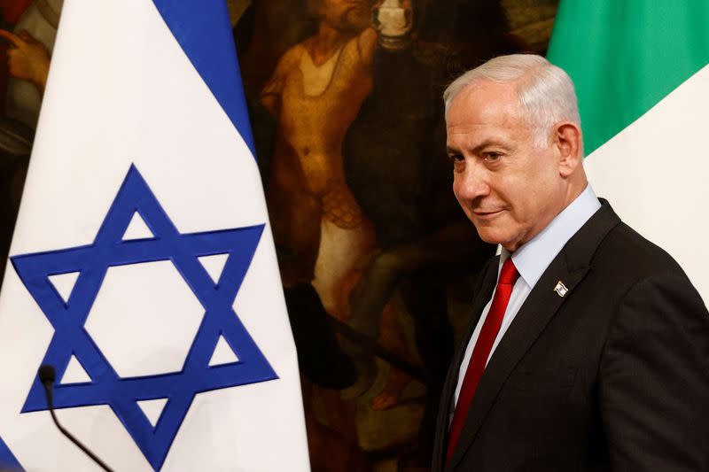 Israeli Prime Minister Benjamin Netanyahu visits Italy