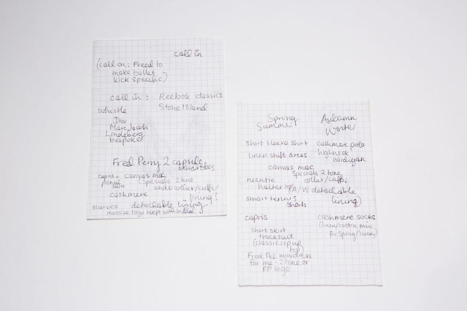 Fred Perry Collection Notes