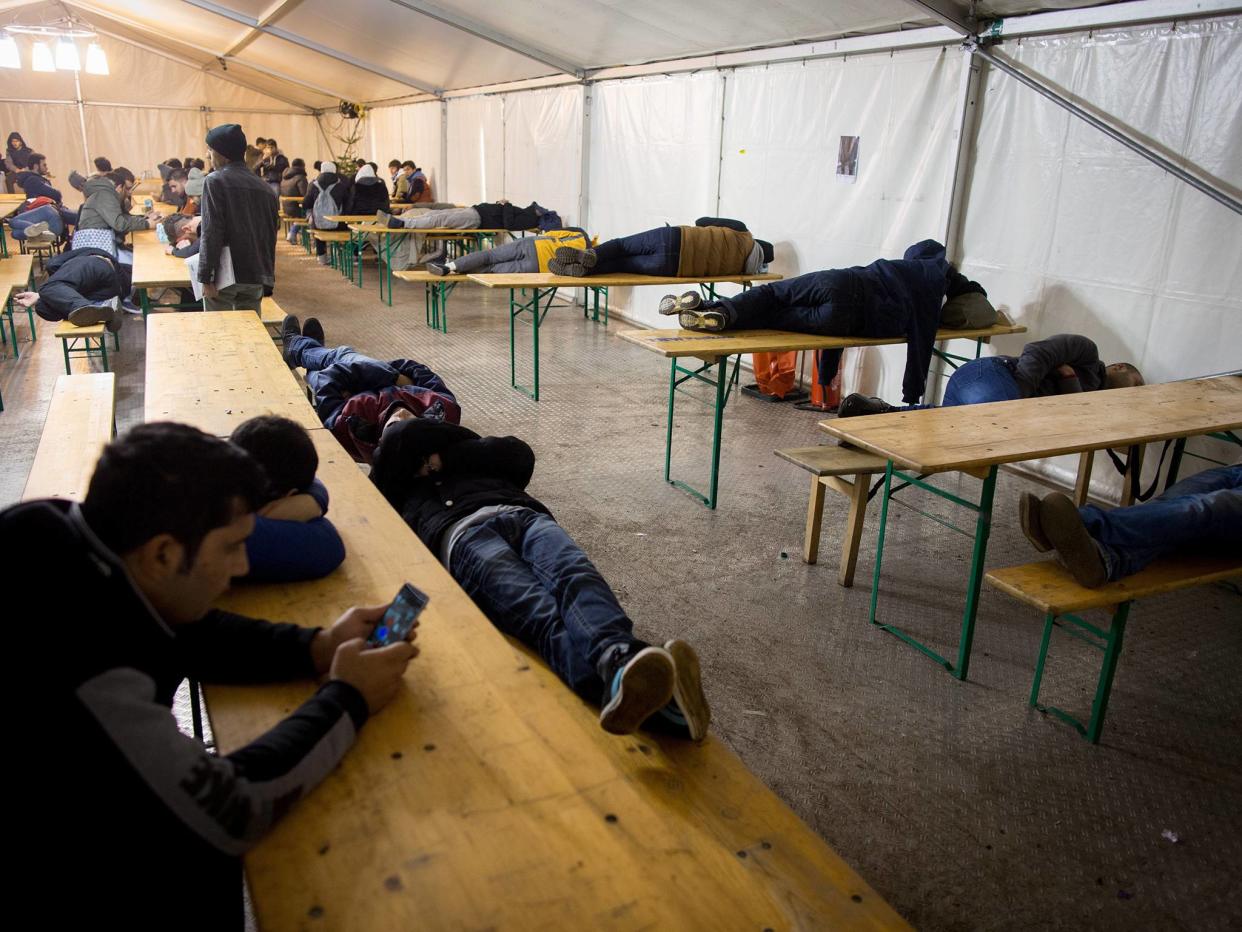 The boy is believed to have been staying in a refugee camp in Austria (not pictured): KAY NIETFELD/AFP/Getty Images